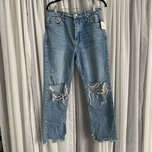 Free People Tapered Baggy Boyfriend Jeans